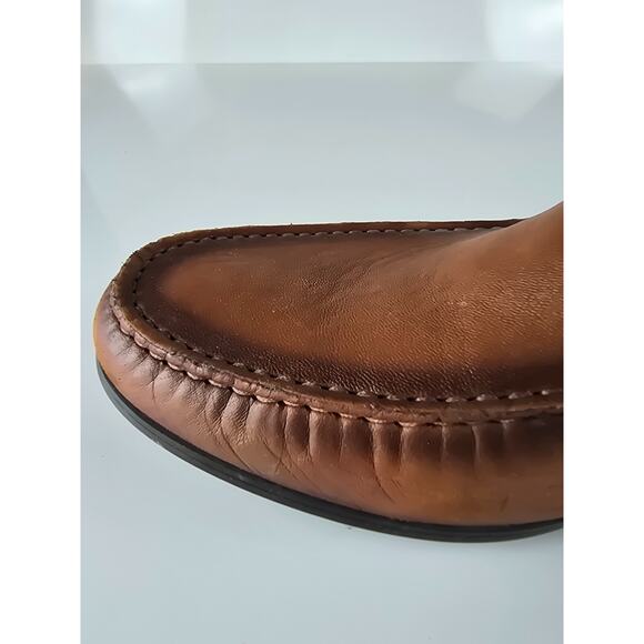 Johnston Murphy Hawkins Mens Loafer 11.5 M Brown Sheepskin Leather Shoes 20-4470 main image 12